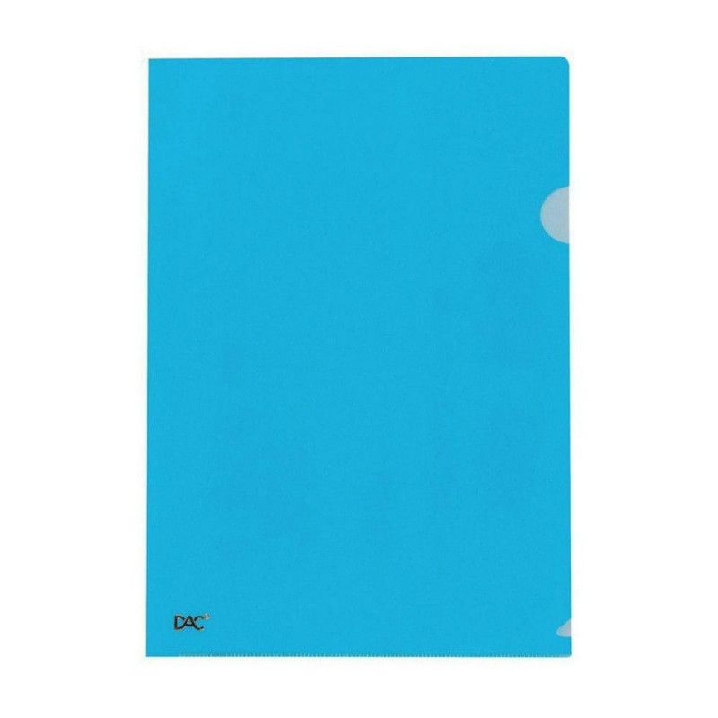 PASTA EM L A4 42PP AZUL DAC - REF. 42AZ - CAIXA COM 10 UNIDADES