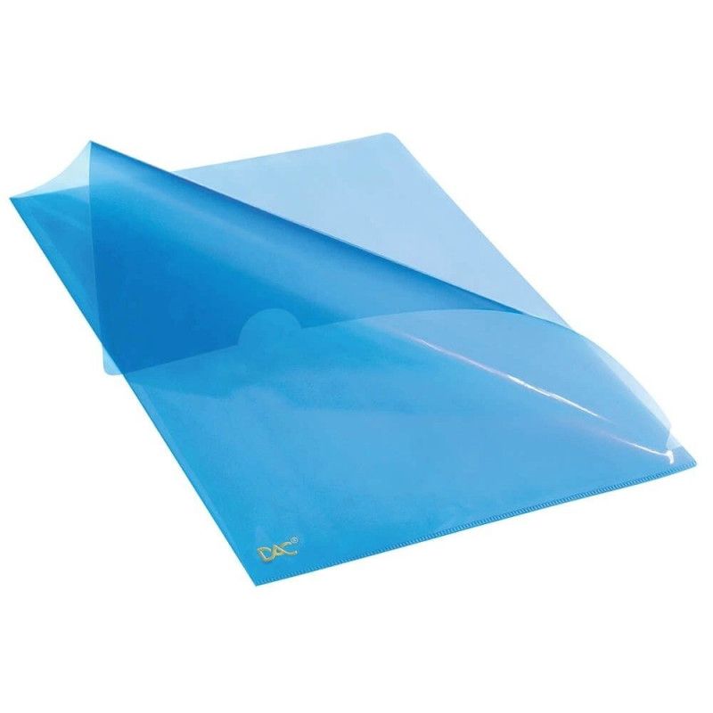 PASTA EM L A4 42PP AZUL DAC - REF. 42AZ - CAIXA COM 10 UNIDADES