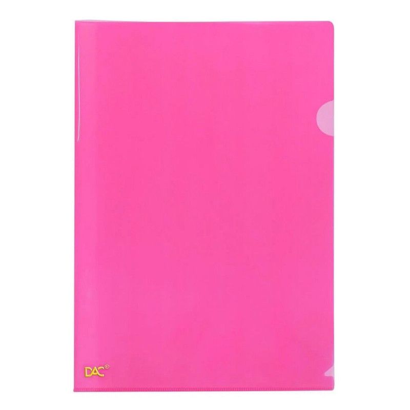 PASTA EM L A4 42PP ROSA DAC - REF. 42RS - CAIXA COM 10 UNIDADES