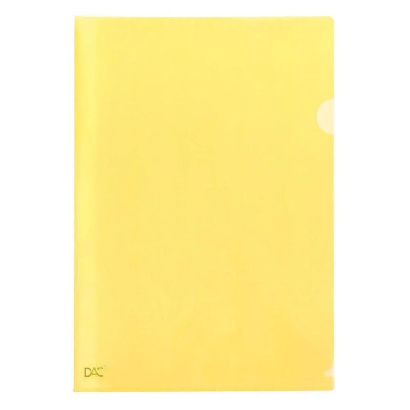 PASTA EM L OFICIO 041PP AMARELO DAC - REF. 41AM - CAIXA COM 10 UNIDADES