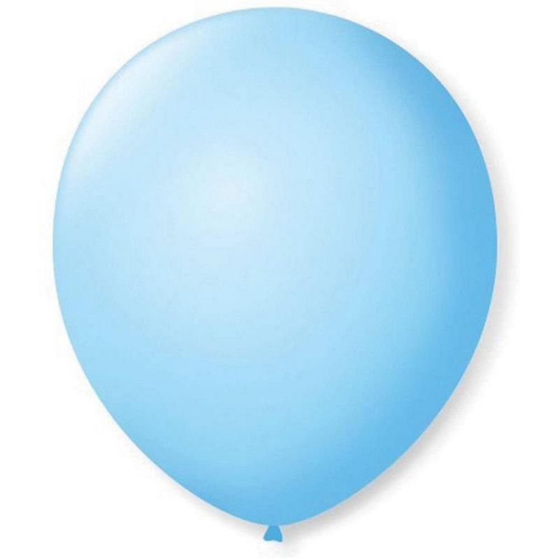 BALAO NUMERO 7 AZUL BEBE COM 50 - REF. 17.64.50 - PACOTE COM 50 UNIDADES
