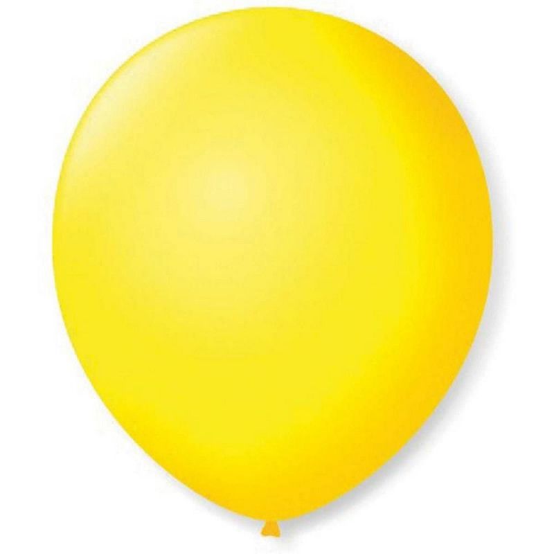 BALAO NUMERO 7 AMARELO CITRINO COM 50 - REF. 17.58.50 -  PACOTE COM 50 UNIDADES