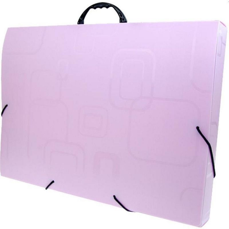 MALETA A3 COM ALCA SMILE ROSA 2151.Q DELLO - REF. 2151.Q - 1 UNIDADE