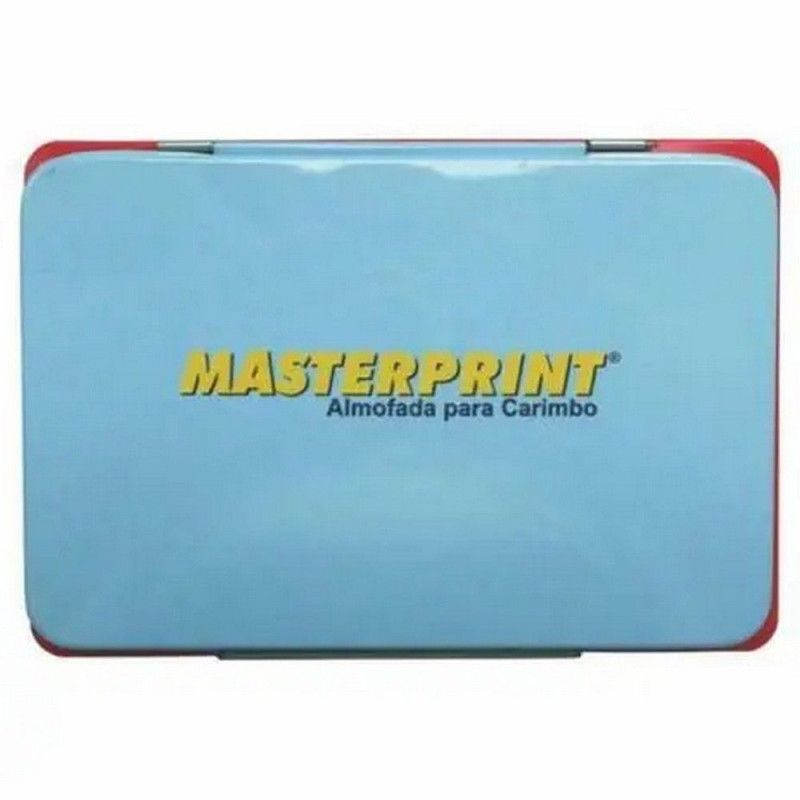ALMOFADA CARIMBO N 3 VERMELHO MASTERPRINT - 1 UNIDADE