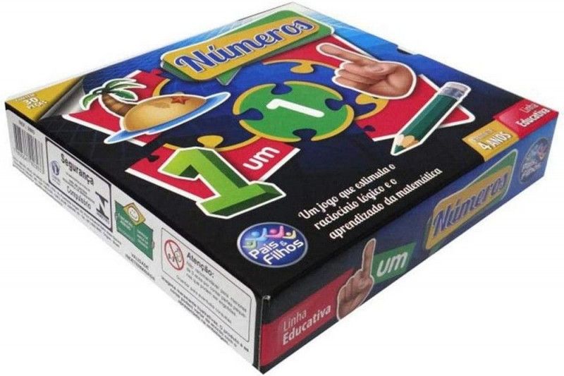 BRINQUEDO PEDAGOGICO BRINCAR DE APRENDER NUMEROS 30 PECAS - REF. 2893 - 1 UNIDADE