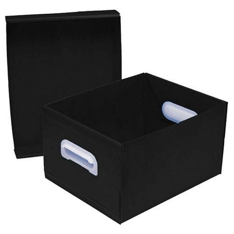 CAIXA ORGANIZADORA P 335X255X180MM PRETO POLIBRAS - REF. 22104 - 1 UNIDADE