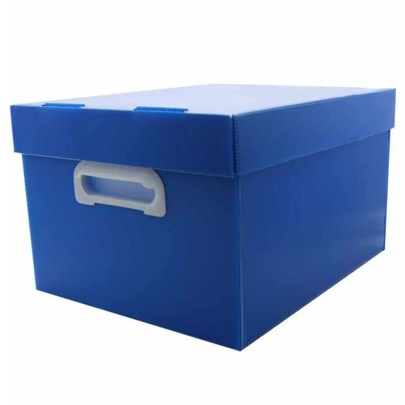 CAIXA ORGANIZADORA P 335X255X180MM AZUL POLIBRAS - REF. 22109 - 1 UNIDADE