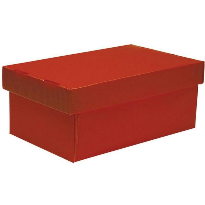 CAIXA ORGANIZADORA MINI SAPATO 285X175X120MM VERMELHA POLIBRAS - REF. 21707 - 1 UNIDADE 