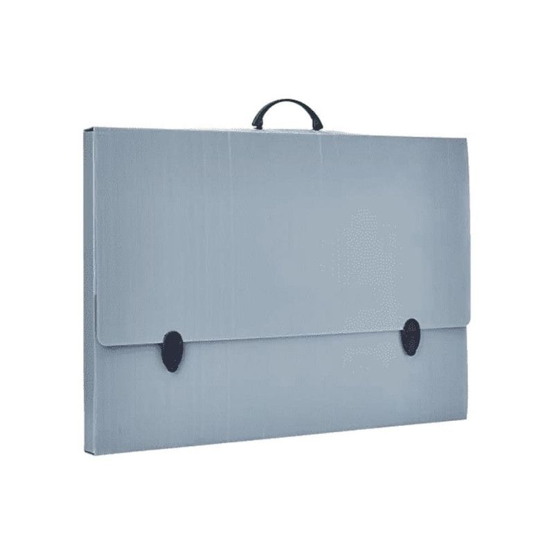 MALETA A3 COM ALCA POLIONDA CINZA POLIBRAS - REF. 186705 - 1 UNIDADE