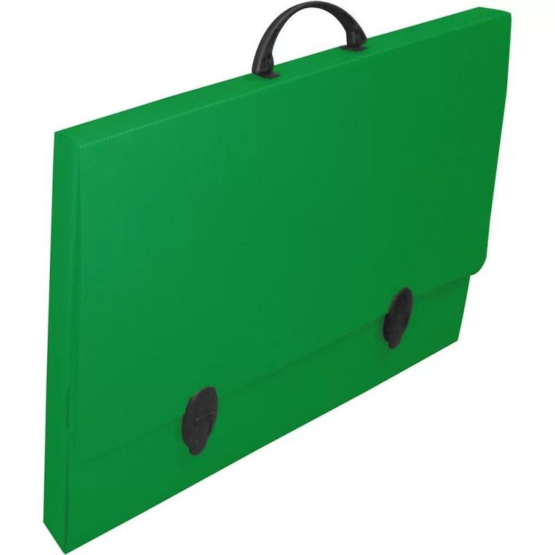MALETA A3 COM ALCA POLIONDA VERDE POLIBRAS - REF. 186708 - 1 UNIDADE