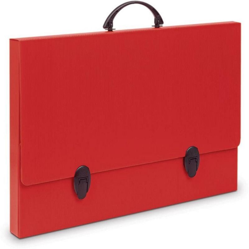 MALETA A3 COM ALCA POLIONDA VERMELHO POLIBRAS - REF. 186707 - 1 UNIDADE
