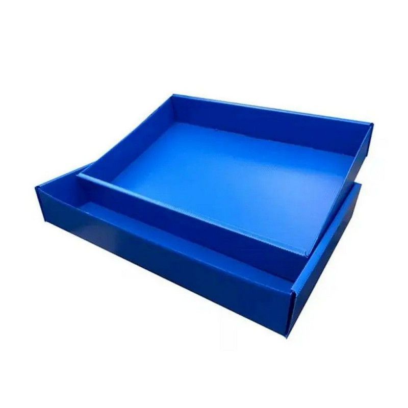 CAIXA ORGANIZADORA CAMISA COM TAMPA AZUL POLIBRAS - REF. 24809 - 1 UNIDADE