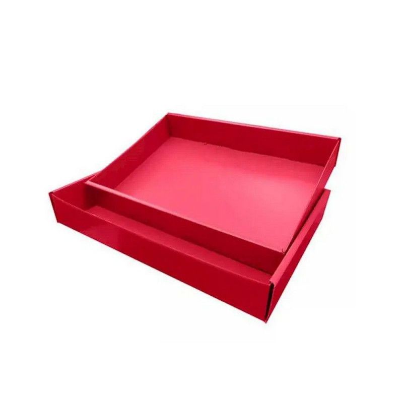CAIXA ORGANIZDORA CAMISA COM TAMPA VERMELHO POLIBRAS - REF. 24807 - 1 UNIDADE