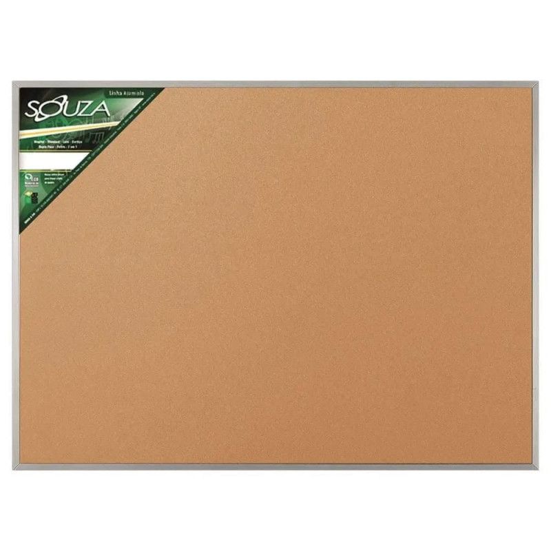 QUADRO CORTICA 90X60 ALUMINIO POPULAR - REF. 5703 - 1 UNIDADE