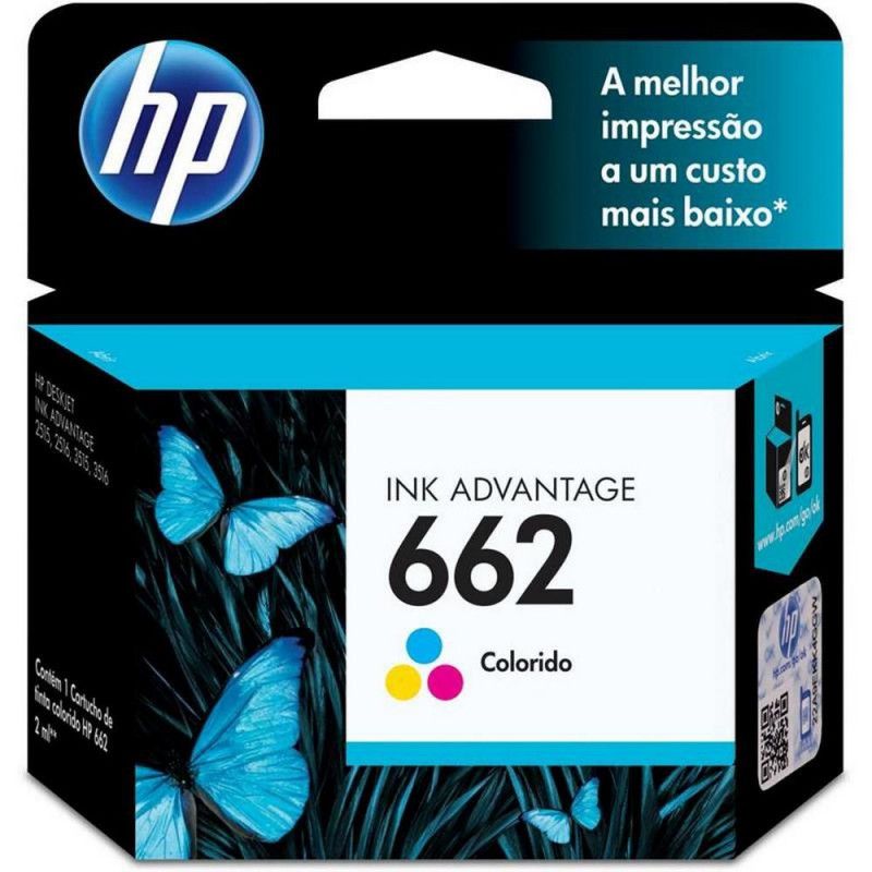 CARTUCHO HP 662 2ML COLOR - REF. 662 - 1 UNIDADE