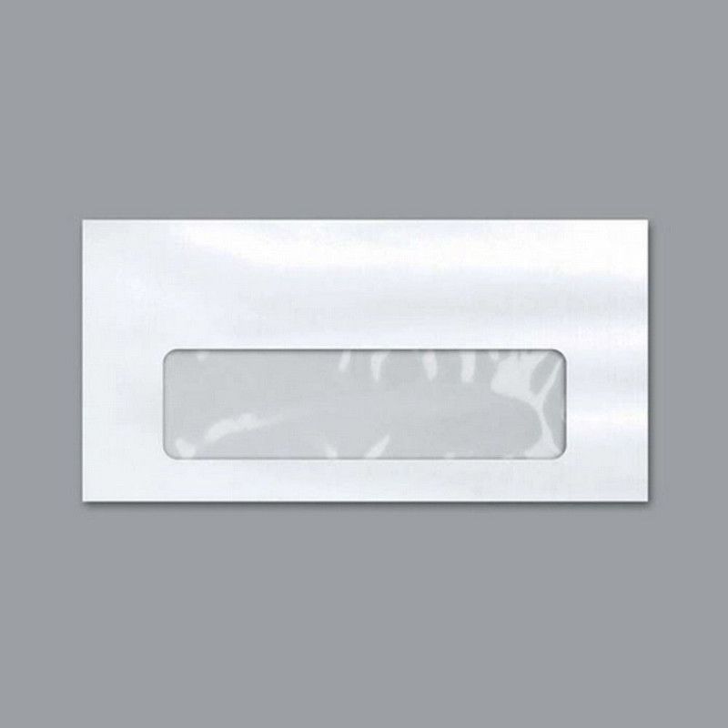 ENVELOPE OFICIO 114X229MM 75G BRANCO COM JANELA - REF. COF048 - CAIXA COM 1000 UNIDADES