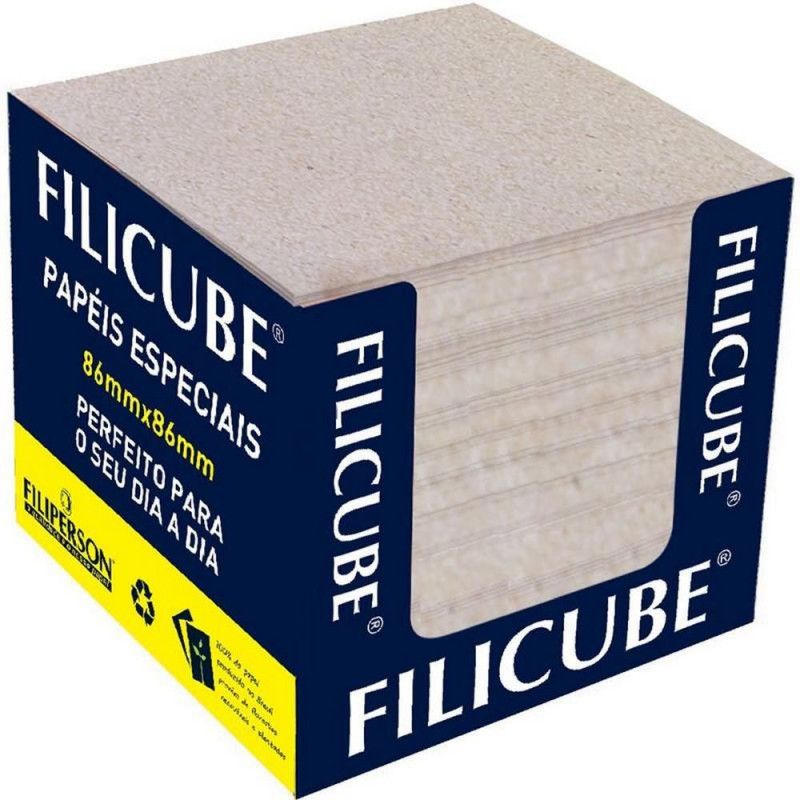 BLOCO ANOTACAO 650 FOLHAS FILICUBE RECICLADO 86X86 - REF. 2237 - 1 UNIDADE
