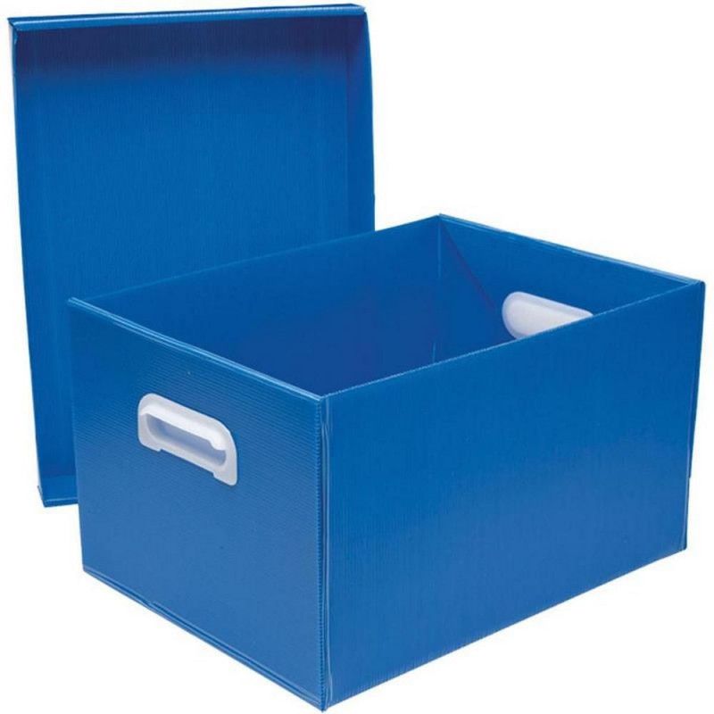 CAIXA ORGANIZADORA G 437X310X240MM AZUL 15KG POLIBRAS - REF. 22309 - 1 UNIDADE