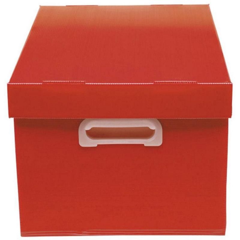 CAIXA ORGANIZADORA G 437X310X240MM VERMELHO 15KG POLIBRAS - REF. 22307 - 1 UNIDADE