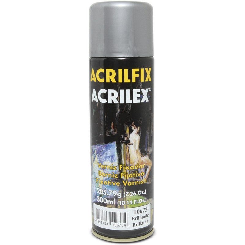 VERNIZ SPRAY BRILHANTE 300ML ACRILEX - 1 UNIDADE