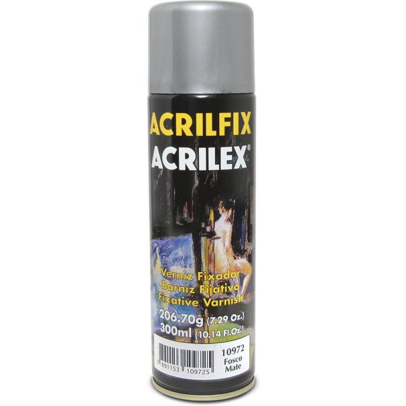 VERNIZ SPRAY FOSCO 300ML ACRILEX - REF. 10972 - 1 UNIDADE