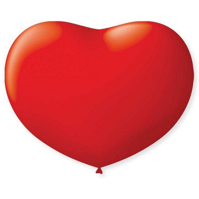 BALAO CORACAO NUMERO 6 VERMELHO QUENTE COM 50 - REF. 10.56.50 - PACOTE COM 50 UNIDADES
