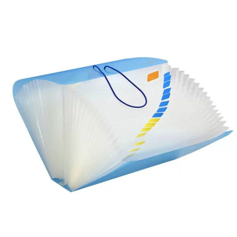 PASTA SANFONADA CHEQUE 31 DIVISORIAS AZUL DAC - REF. 6017 - 1 UNIDADE
