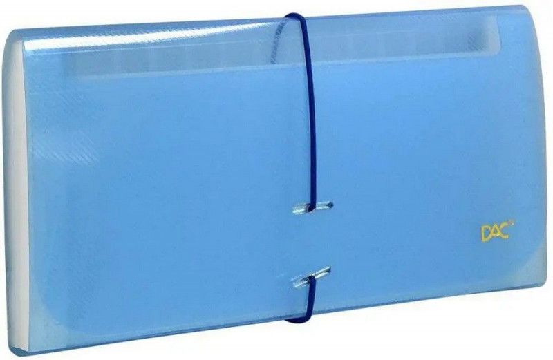 PASTA SANFONADA CHEQUE 12 DIVISORIAS AZUL DAC - REF. 6080AZ - 1 UNIDADE