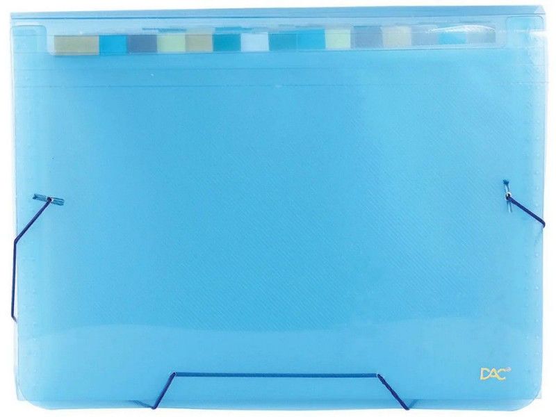 PASTA SANFONADA OFICIO 12 DIVISORIAS AZUL DAC - REF. 6010AZ - 1 UNIDADE