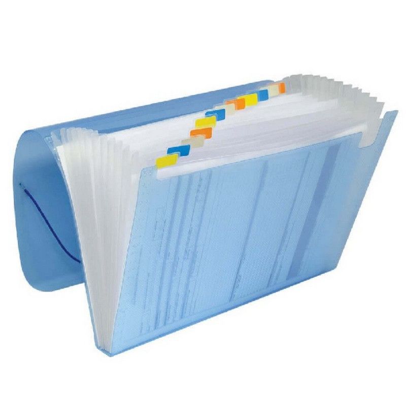 PASTA SANFONADA OFICIO 12 DIVISORIAS AZUL DAC - REF. 6010AZ - 1 UNIDADE
