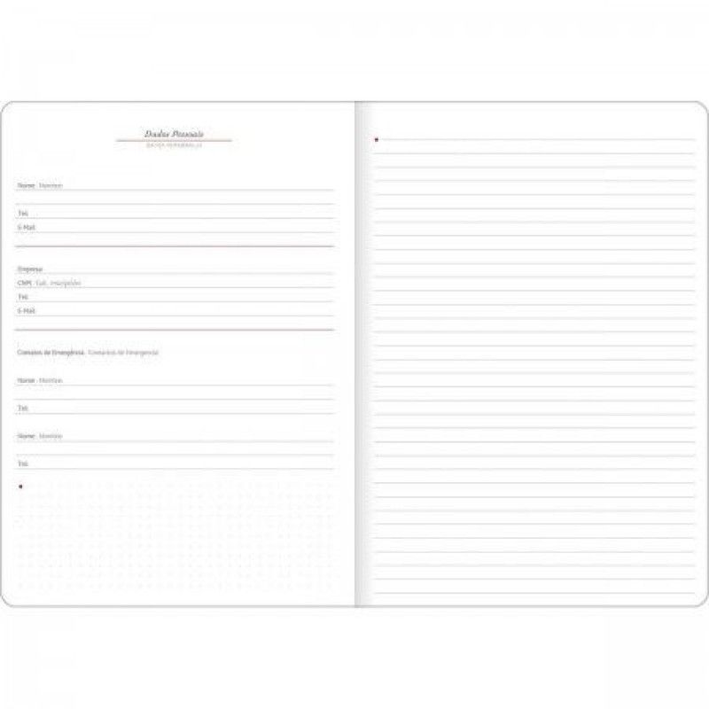 PLANNER EXECUTIVO GRAMPEADO CAMBRIDGE M7 TILIBRA 2025 - REF. 130257 - PACOTE COM 10 UNIDADES