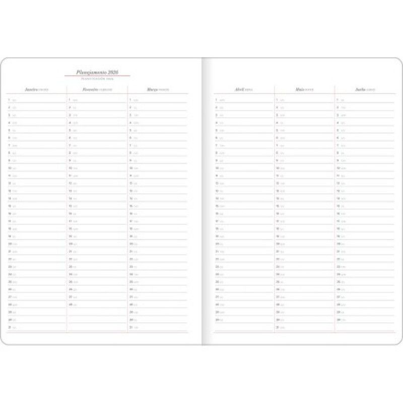 PLANNER EXECUTIVO GRAMPEADO CAMBRIDGE M7 TILIBRA 2025 - REF. 130257 - PACOTE COM 10 UNIDADES