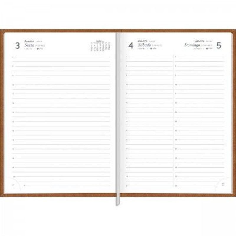AGENDA COSTURADA PRATIKA CORES TILIBRA 2025 - REF. 120081 - PACOTE COM 5 UNIDADES