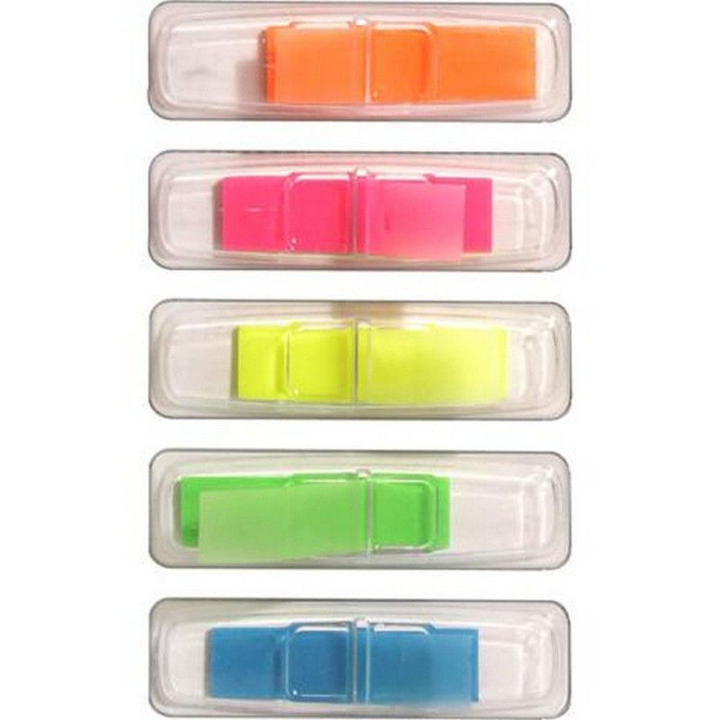 MARCADOR DE PAGINA 5 CORES TILI NOTE NEON - REF. 28630 - 1 UNIDADE