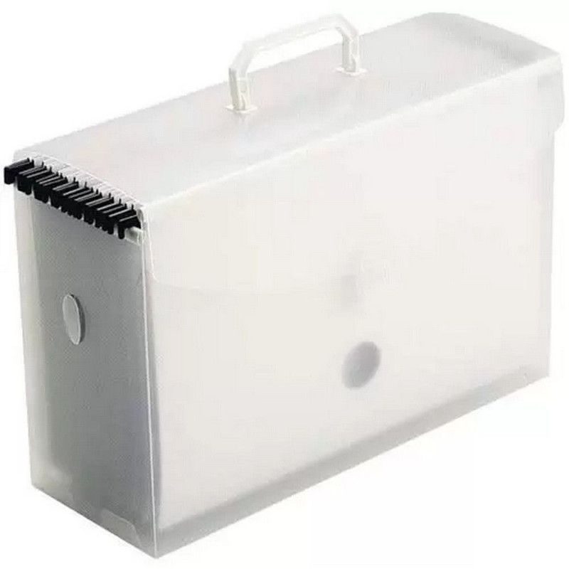 MALETA ARQUIVO COM 10 PASTA SUSPENSAS 0317 DELLO - REF. 0317.H BRANCA - 1 UNIDADE
