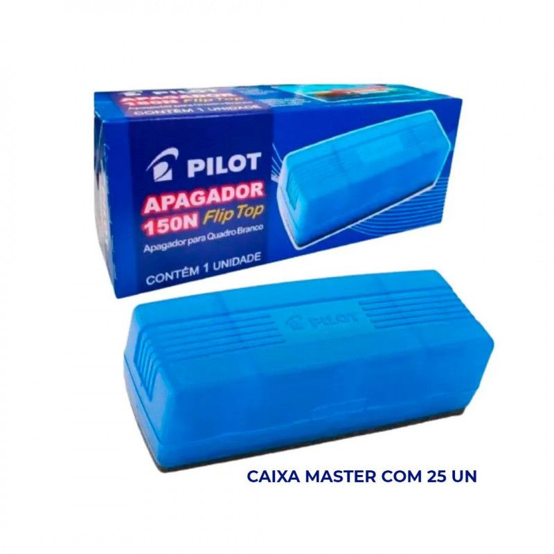 APAGADOR PARA QUADRO BRANCO 150N FLIPTOP PILOT - REF. 150N - CAIXA COM 25 UNIDADES