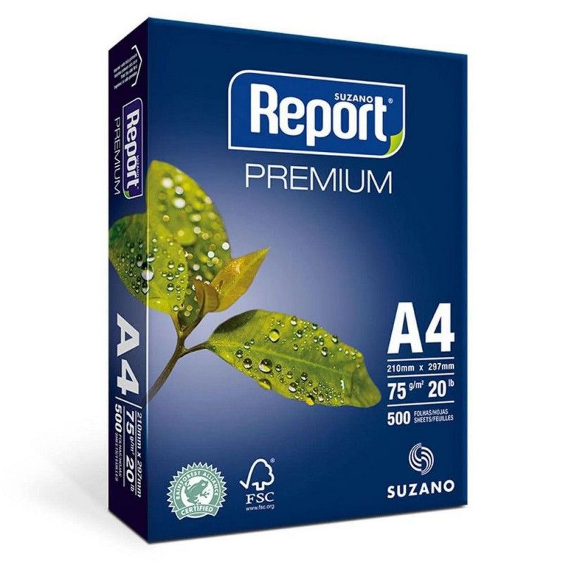 PAPEL SULFITE A4 75G COM 500 FOLHAS REPORT - CAIXA MASTER COM 10 PACOTES
