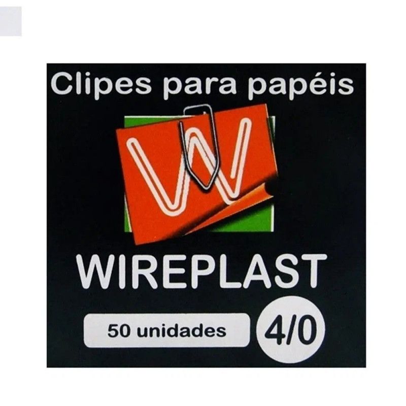 CLIPES 4/0 COM 50 UNIDADES WIREPLAST - 1 UNIDADE