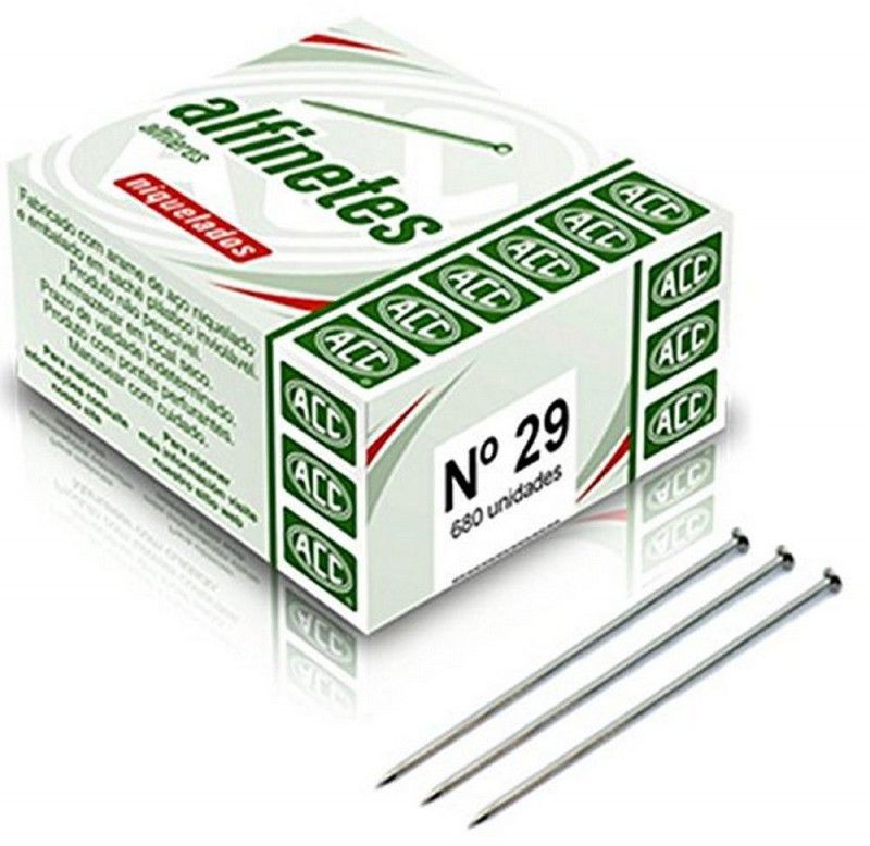 ALFINETE CABECA N. 29 50G ACC - PACOTE COM 10 UNIDADES