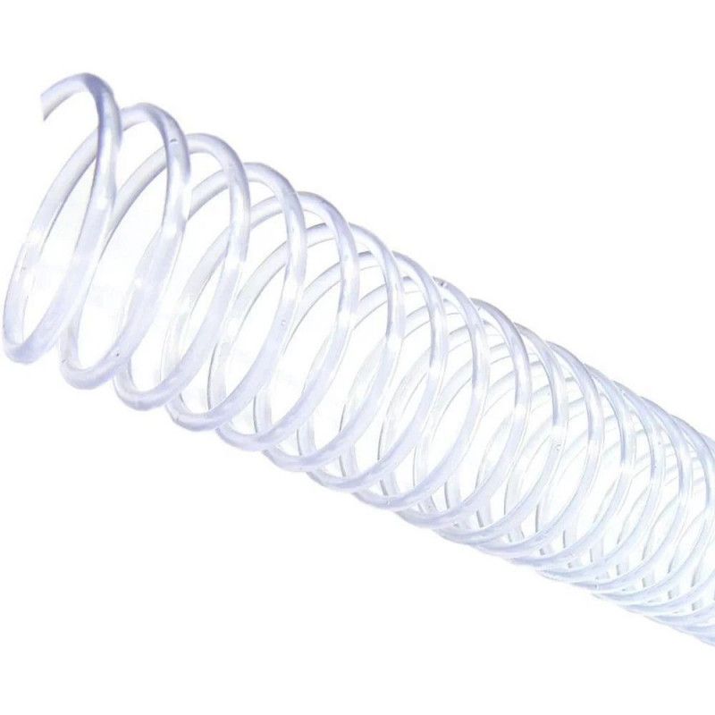 ESPIRAL 12 MM TRANSPARENTE 70 FOLHAS - CAIXA COM 100 UNIDADES
