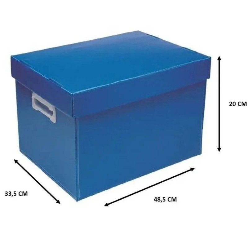CAIXA ORGANIZADORA EXG 485X335X200MM 18KG POLIBRAS - REF. 22409 - 1 UNIDADE