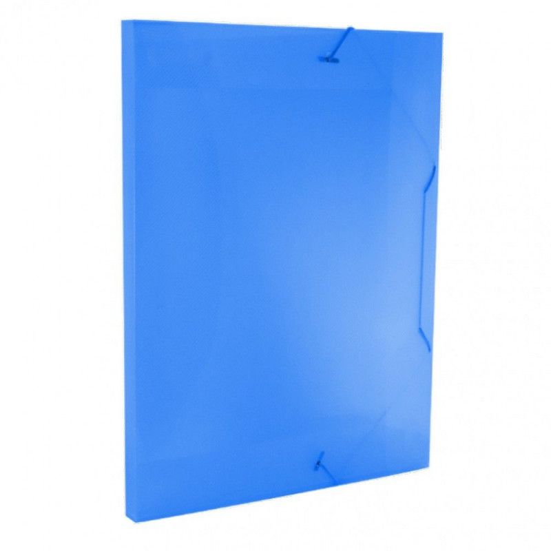 PASTA ABA ELASTICA PLASTICA 20MM SOFT AZUL - REF. 502AZ - CAIXA COM 10 UNIDADES