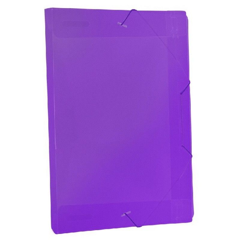 PASTA ABA ELASTICA PLASTICA 20MM SOFT LILAS - REF. 502LI - CAIXA COM 10 UNIDADES