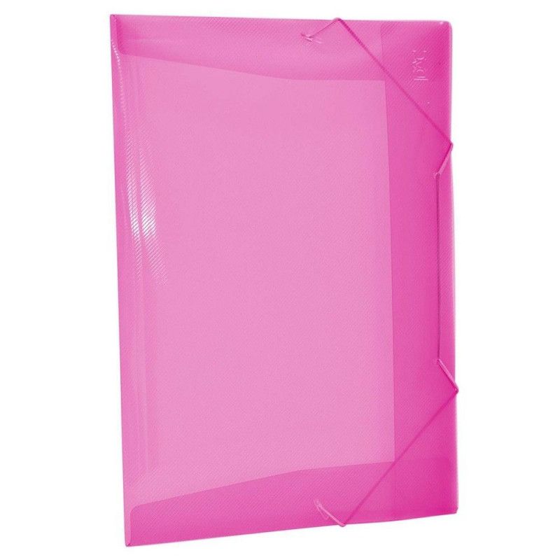 PASTA ABA ELASTICA PLASTICA 20MM SOFT ROSA - REF. 502RS - CAIXA COM 10 UNIDADES
