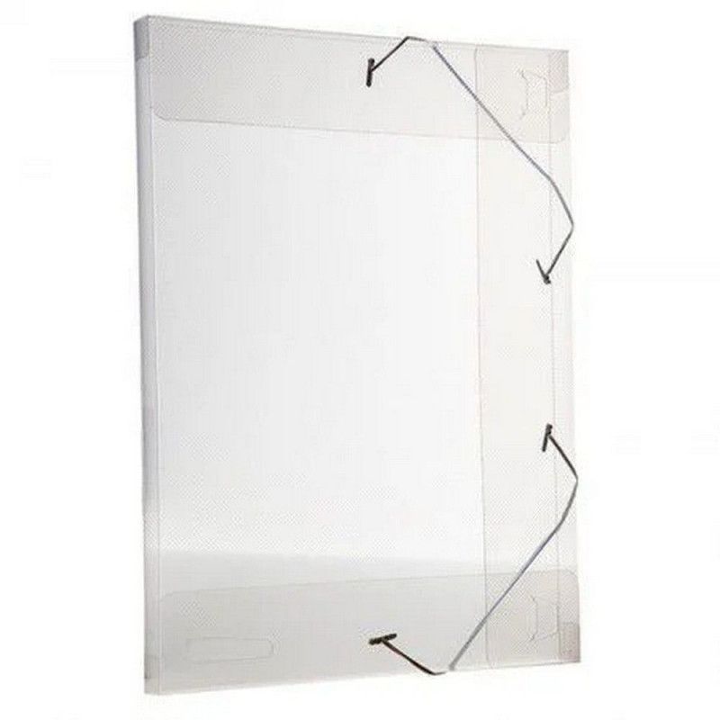 PASTA ABA ELASTICA PLASTICA 20MM SOFT TRANSPARENTE DAC - REF. 502TR - CAIXA COM 10 UNIDADES