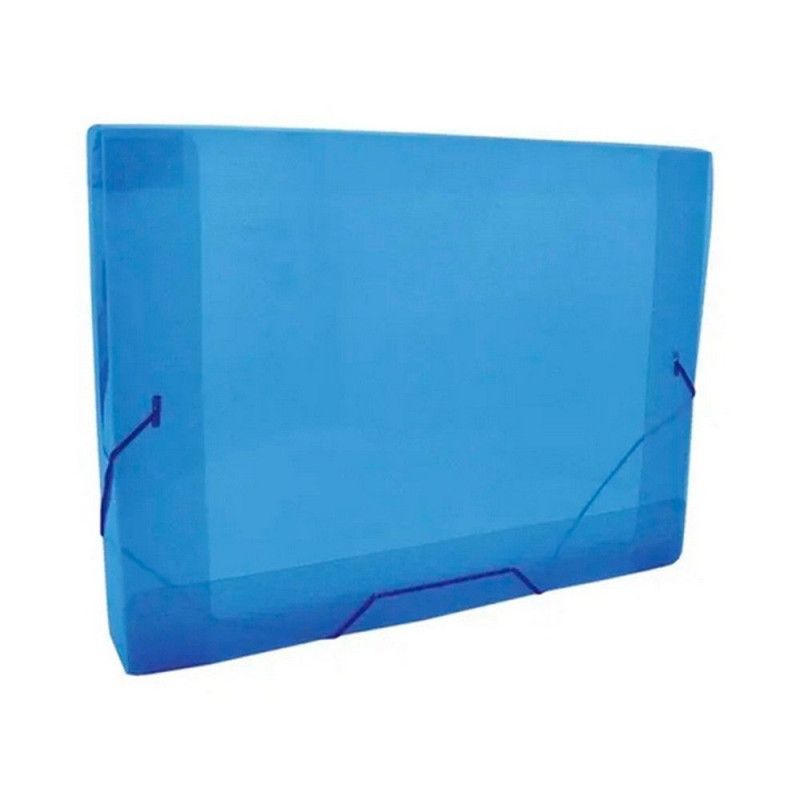 PASTA ABA ELASTICA PLASTICA 30MM SOFT AZUL DAC - REF. 503AZ - CAIXA COM 10 UNIDADES