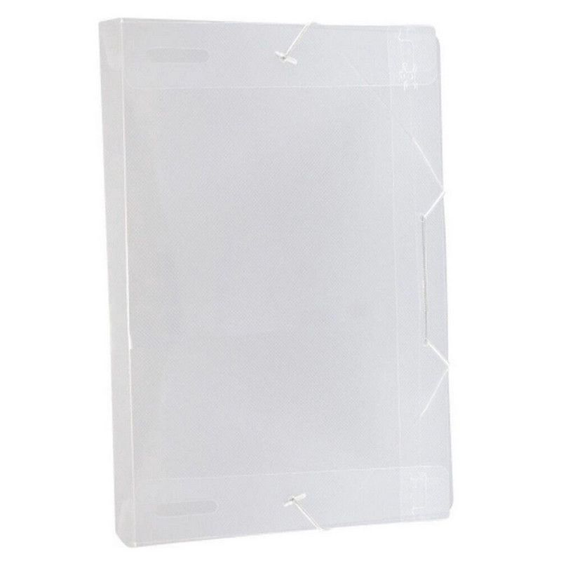 PASTA ABA ELASTICA PLASTICA 30MM SOFT TRANSPARENTE DAC - REF. 503TR - CAIXA COM 10 UNIDADES