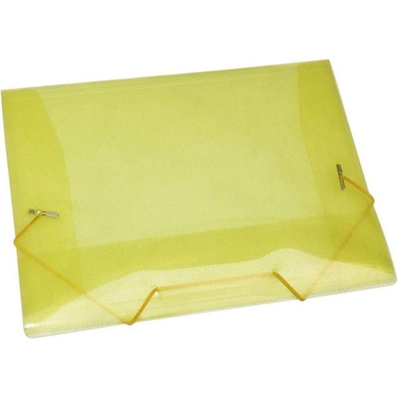 PASTA ABA ELASTICA PLASTICA MINI SOFT AMARELO DAC - REF. 500AM - CAIXA COM 10 UNIDADES
