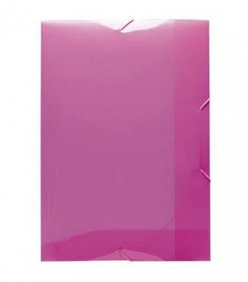 PASTA ABA ELASTICO PLASTICA MINI SOFT ROSA DAC - REF. 500RS - CAIXA COM 10 UNIDADES