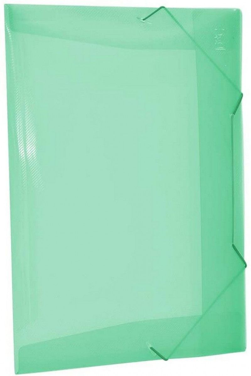 PASTA ABA ELASTICO PLASTICA MINI SOFT VERDE DAC - REF. 500VD - CAIXA COM 10 UNIDADES